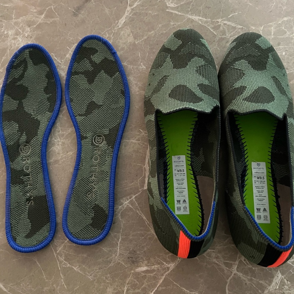 Rothy’s size 9.5 Camo Loafers in 9.5